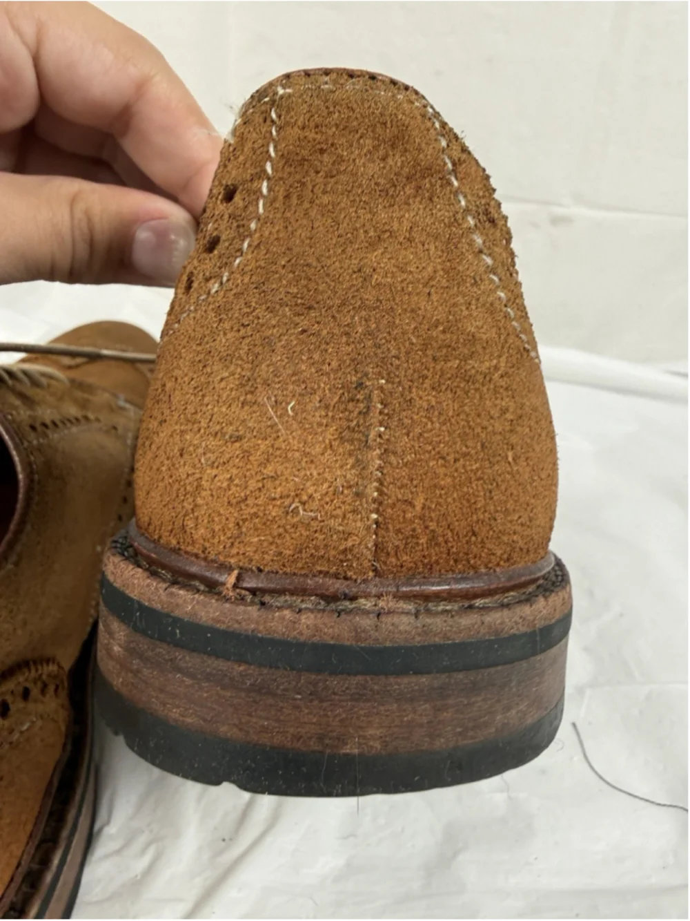 Allen Edmonds Big Sur Size 10.5 D Brogue suede wingtip